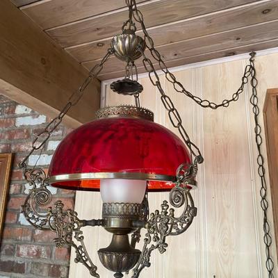 Antique Victorian Style Hanging Chandelier Lamp