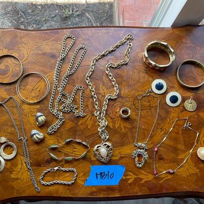 Gold Toned Braclets, Necklaces, Ring & Clip-on Earrings