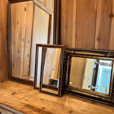 4 Framed Mirrors