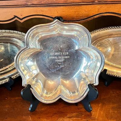 Silver Plated Trays With Engravings