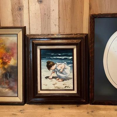 2 Framed Paintings & 1 Framed Drawing 