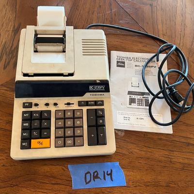 Vintage Toshiba Desktop Calculator