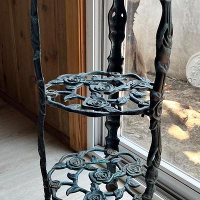 Wrought Iron Plant Stand - 22x10