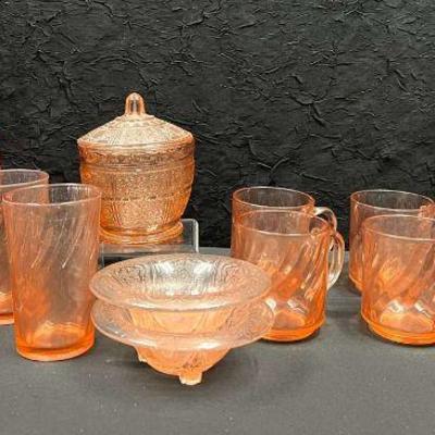 Ct312 pink depression glass