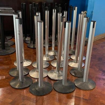 DBB143 - (17) Retractable Barriers - Stanchions
