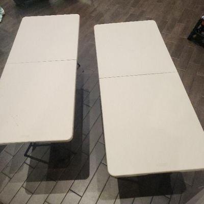 DBB095 - Pair Of Lifetime 6-Foot Folding Tables 