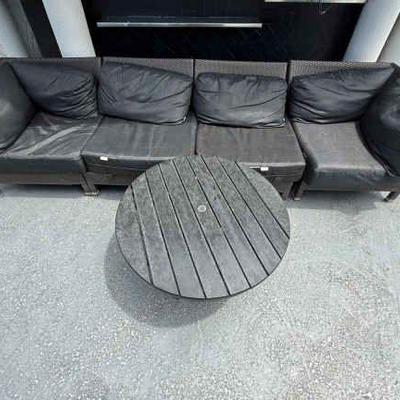DBB809 Outdoor Couch and Table Set