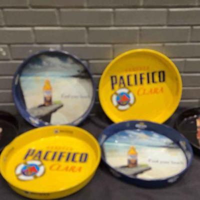 DBB151 Set of 6 Assorted Beer Serving Trays - Pacifico, Corona, Modelo