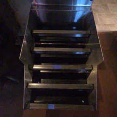 DBB759 Stainless Steel Underbar Liquor Steps/Bottle Display