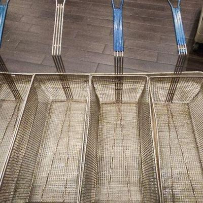 DBB169 - Used Commercial Grade Rectangular Fryer Baskets (4)
