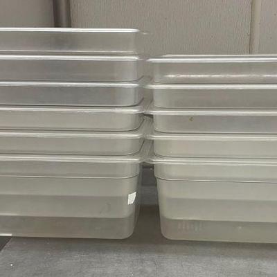 DBB437 - (11) 1/3 Sz 6” Deep Cambro Commercial Food Pans