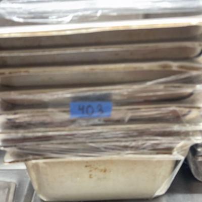 DBB403 Lot Eight Commercial Grade 6” Pans