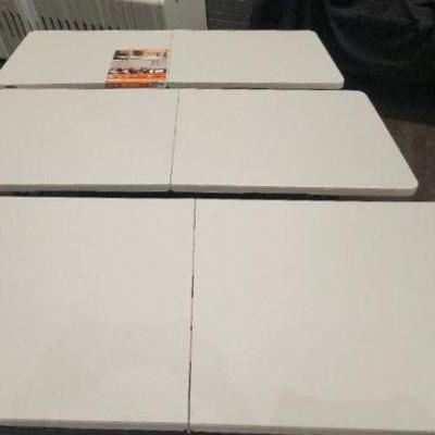 DBB121 - Set Of Three Lifetime 6-Foot Folding Tables 