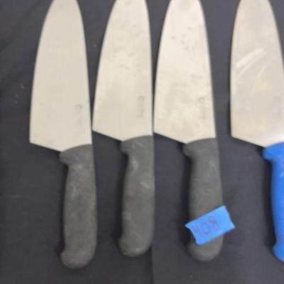 DBB408 Set Of Six Cozzini High Performance Knives