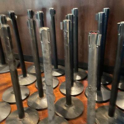 DBB144 - (18) Retractable Barriers - Stanchions 