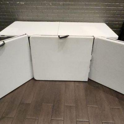 DBB085 - Set Of Four 6-Foot Lifetime Folding Tables 