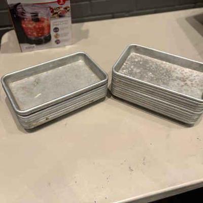 DBB210 Lot Commercial Grade Aluminum Baking Pans 6 X 10