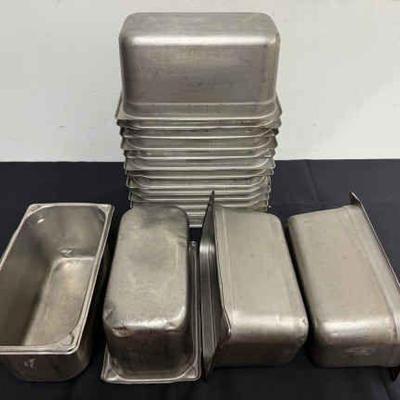 DBB479 Eighteen Stainless Steel 13” Long Service Pans