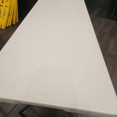 DBB025 - Pair of 6 Foot Lifetime Portable Folding Tables 