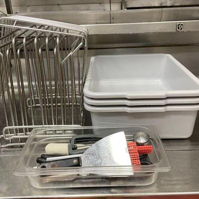 DBB356 - Assorted Kitchen Tools - Cutting Board Stands, Basting Brushes, Shears, Slicers, Etc 