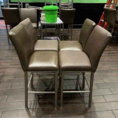 DBB073- Leather Like Bar Chairs 