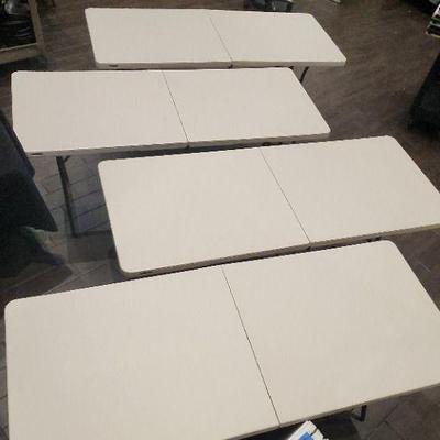DBB097 - Set Of Four 6-Foot Lifetime Folding Tables 