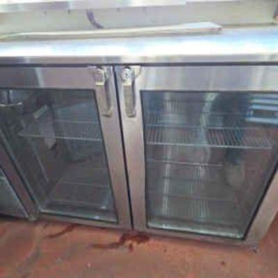 DBB823 Dual Zone Glass Door Back Bar Refrigerator 