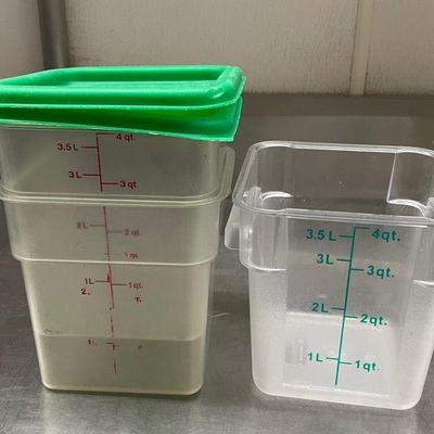 DBB435 - (3) 4 Qt Food Storage Containers