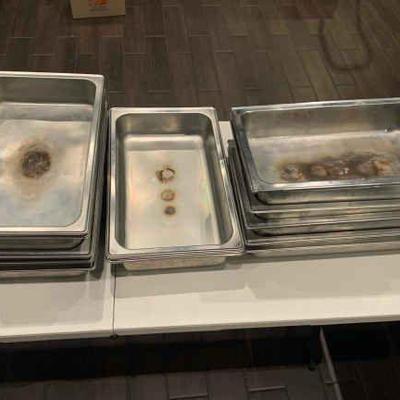 DBB224 Fifteen Miscellaneous Food Warming Trays