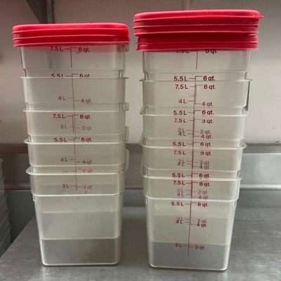 DBB432 - (10) Cambro 8 Qt Food Storage Containers 