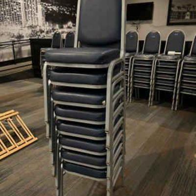 DBB729- (8) Metal Polyurethane Foam Pad Chairs