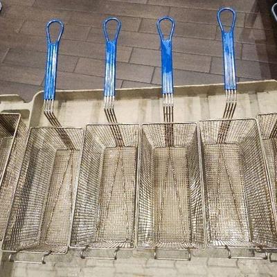 DBB168 - Used Commercial Grade Rectangular Fryer Baskets (6)