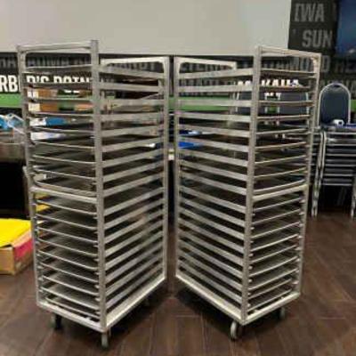 DBB049- Two 18 Metal Full Size Pan Rack 