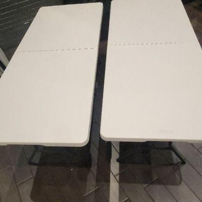 DBB118 - Pair Of Lifetime 6' Folding Tables 