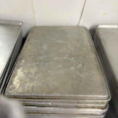 DBB378 Lot of 10 Commercial 18" x 26" Aluminum Baking Sheet Pan