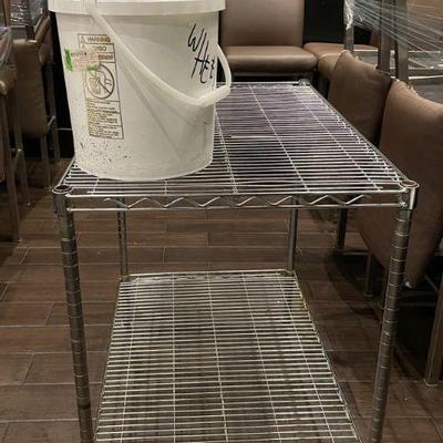DBB249 - Stainless Steel Wire Shelving With Various Caster Wheels 