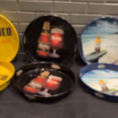 DBB149 Set of 6 Assorted Beer Serving Trays - Pacifico, Corona, Modelo