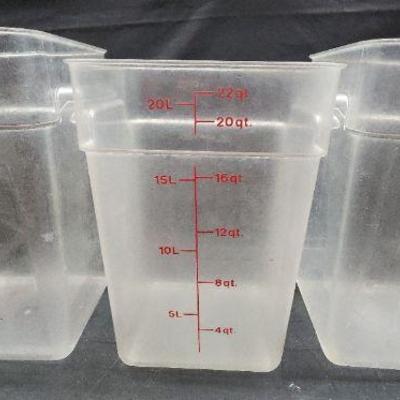 DBB482 - 22 Quart Plastic Bins (3)