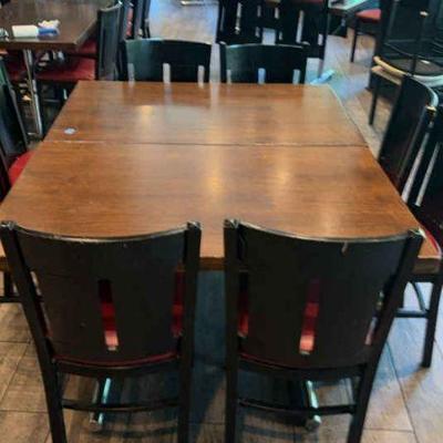 DBB062 Two Sets Commercial Grade Restaurant Table and Chairs 