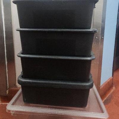 DBB517 - Assortment of Plastic Storage Bins (6)