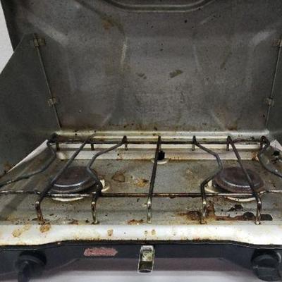 DBB338 - Coleman Triton 2 Burner Propane Camping Stove