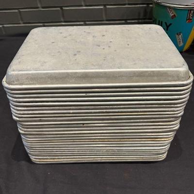 DBB195 Lot Commercial Grade Aluminum Baking Pans(25)