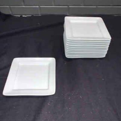DBB216 Twelve 7.5" Blackwood Porcelain Plates