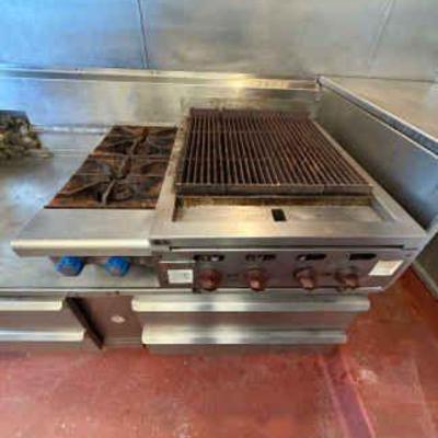 DBB830 Wolf Griddle and Imperial Gas Burners