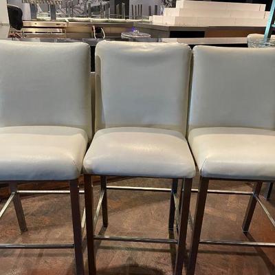 DBB060 - Four Leather Bar Stools