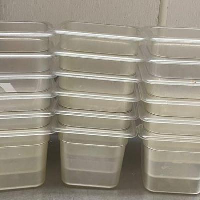 DBB436 - (18) 1/6 Sz 6” Deep Food Serving Containers