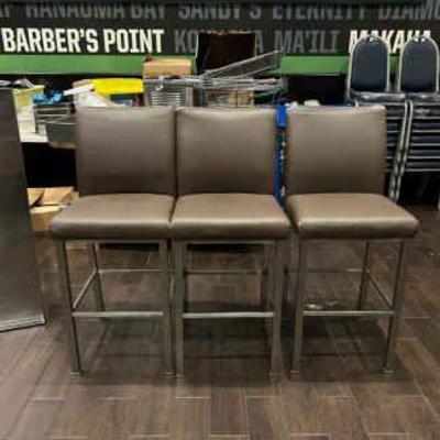 DBB094- Leather Like Bar Chairs 