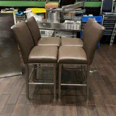 DBB093- Leather Like Bar Chairs