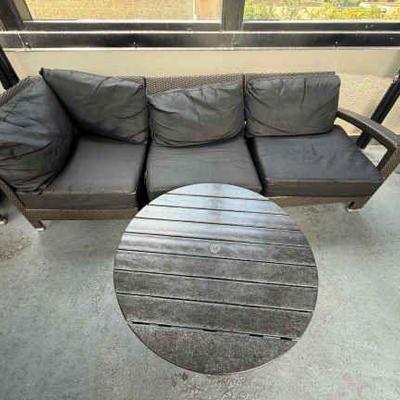 DBB810 Outdoor Couch and Table Set