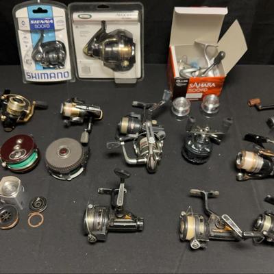Mystery Lot Fishing Reels: Sienna, Mitchell, Cardinal, Lew's